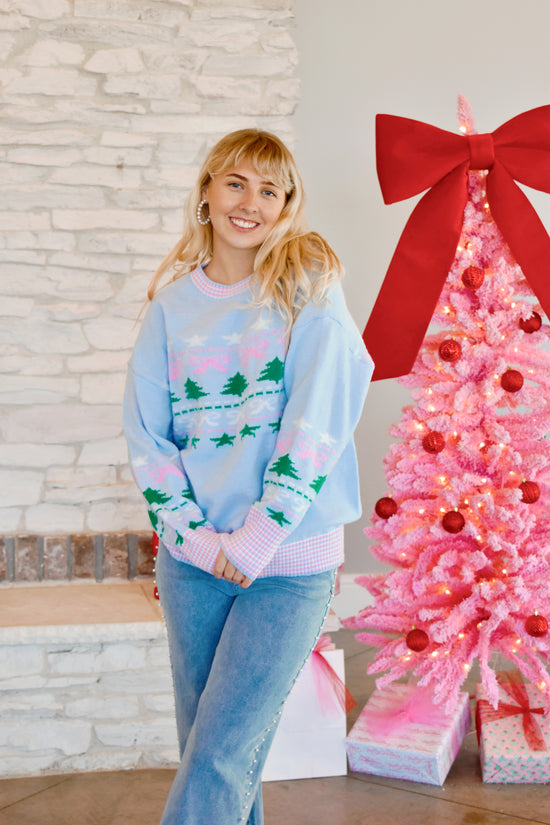 Pastel Tree Christmas Sweater