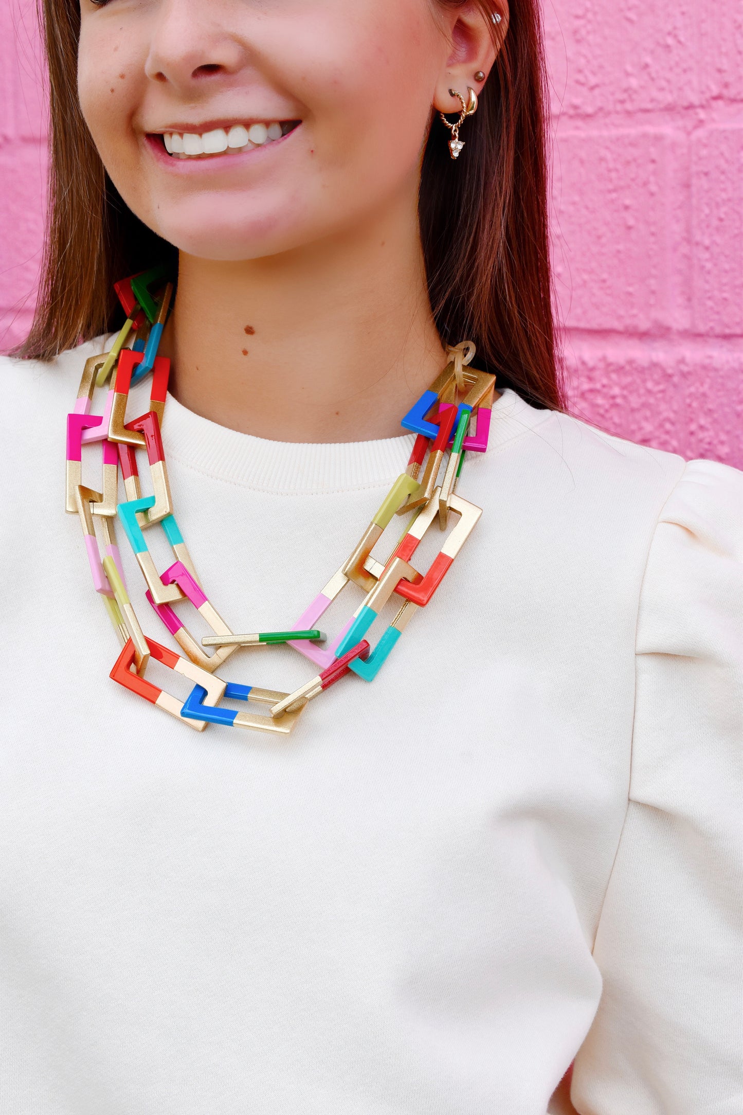 Accessories by Jane Olivia Lacquered Horn Necklace