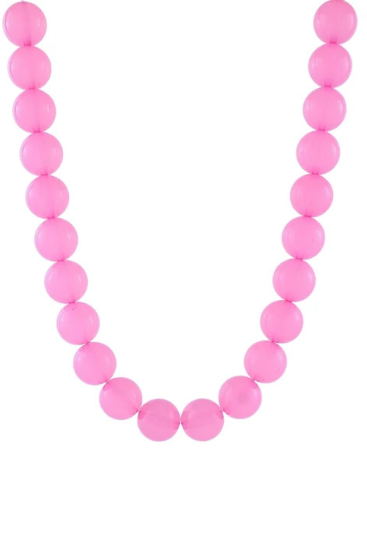 Trendy Colored Ball Bead Necklace