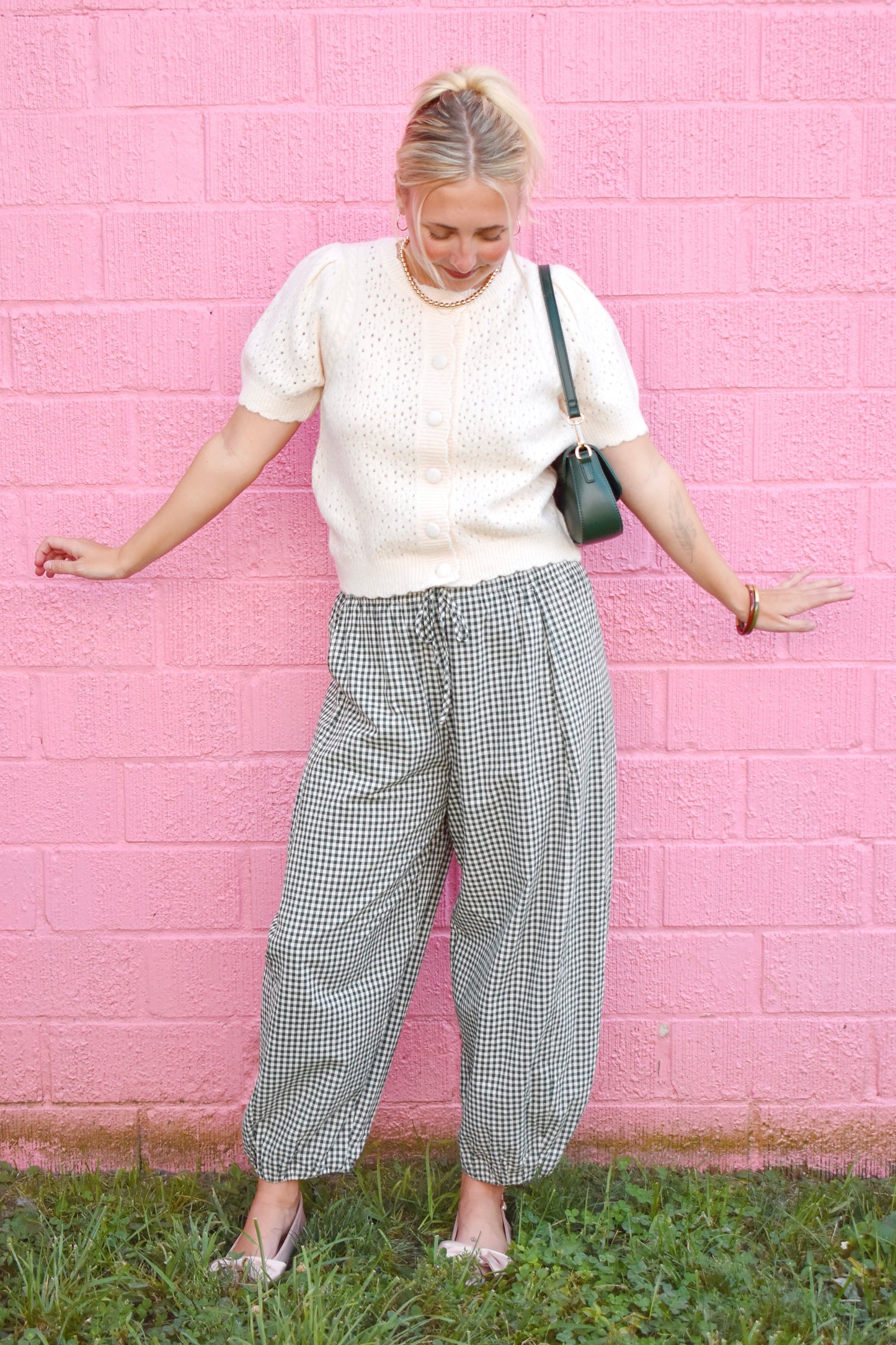 Hunter Gingham Bubble Pants