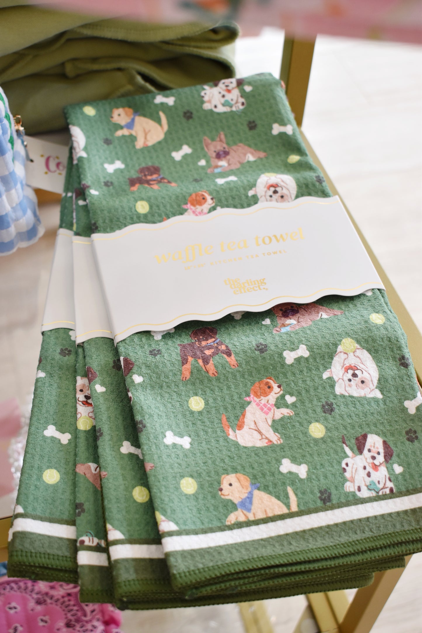 Waffle Tea Towel - Dog Days