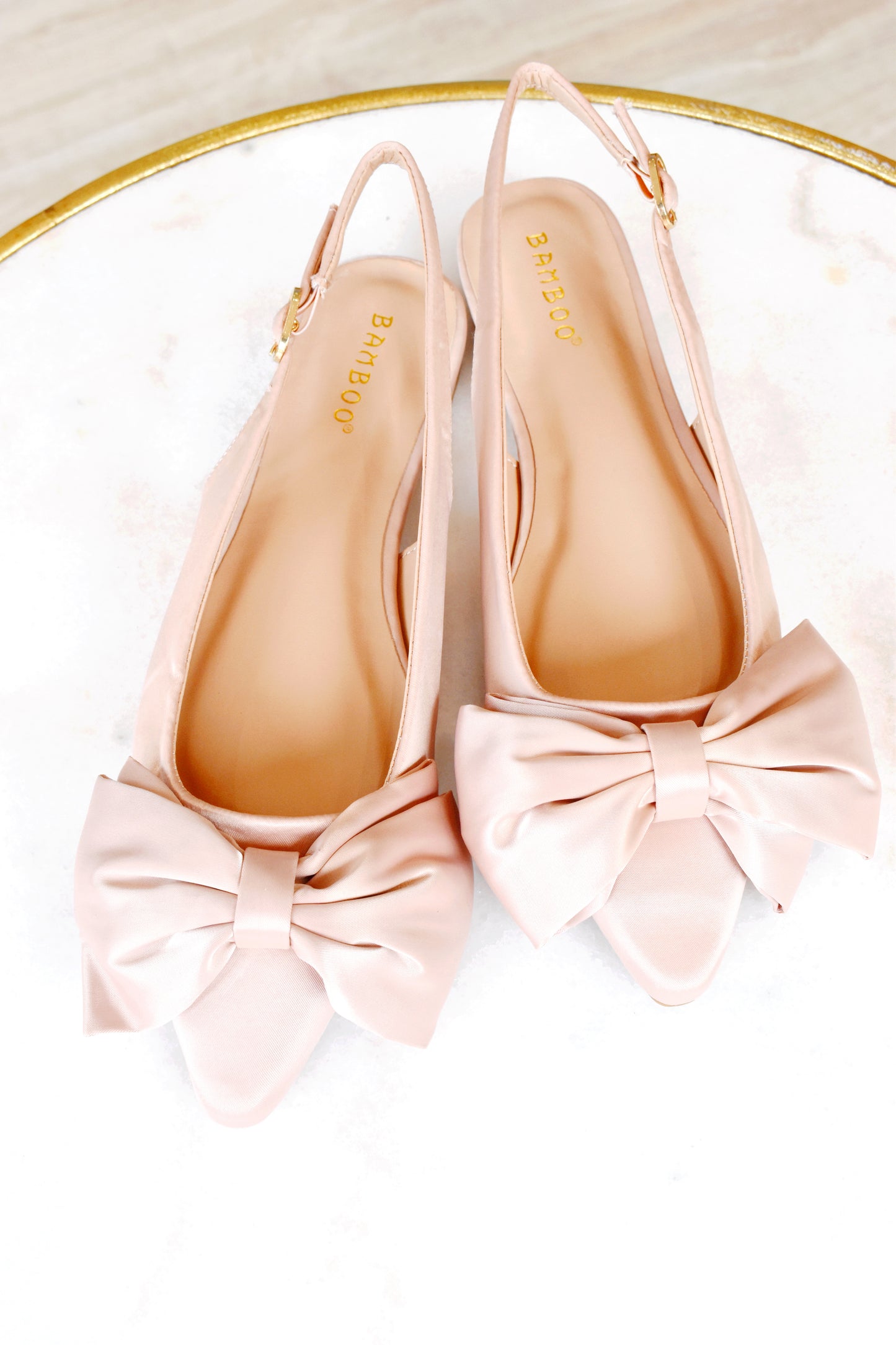 Audrey Nude Bow Ballet Flat