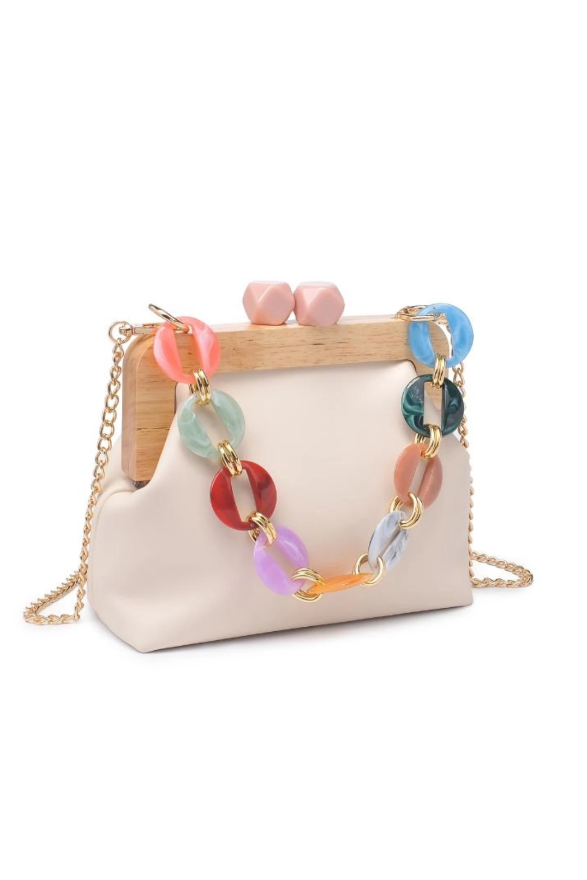 Talullah Colorful Acrylic Strap Handbag