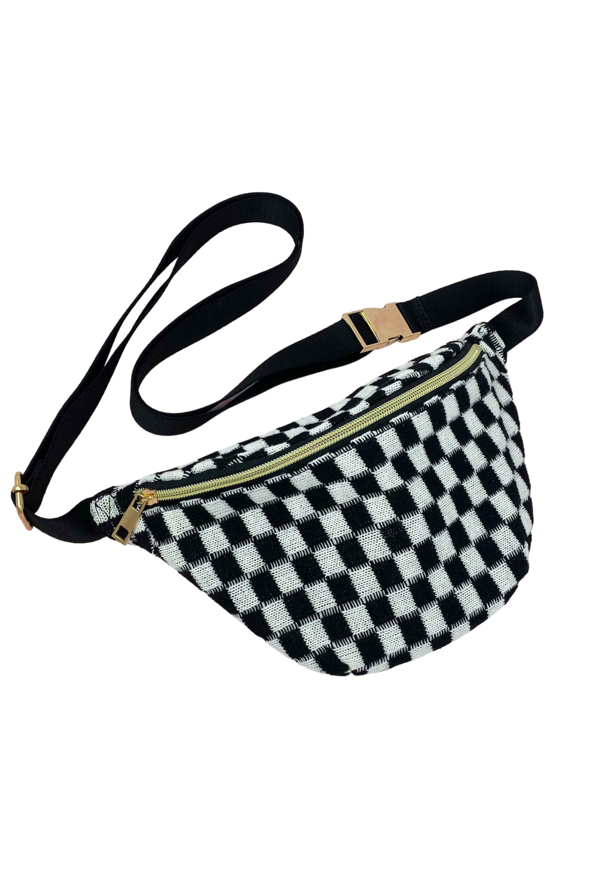 Checkered sales belt bag