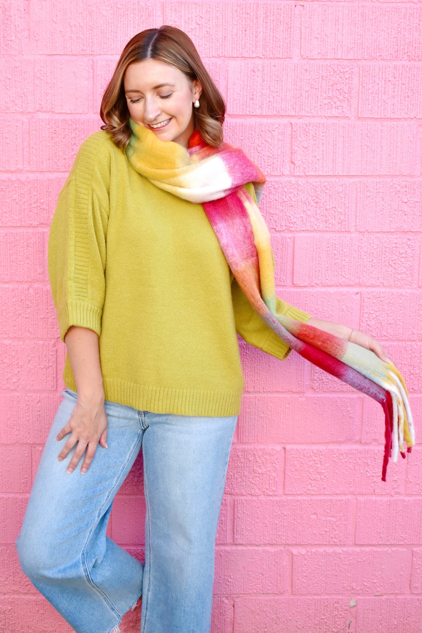 Colorful Plaid Scarf