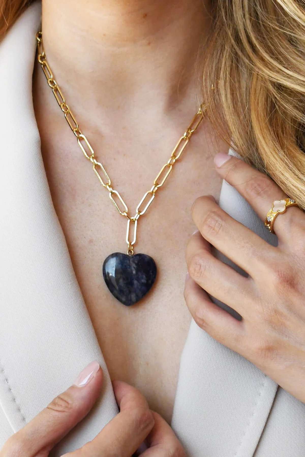 Treasure Jewels Midnight Heart Necklace