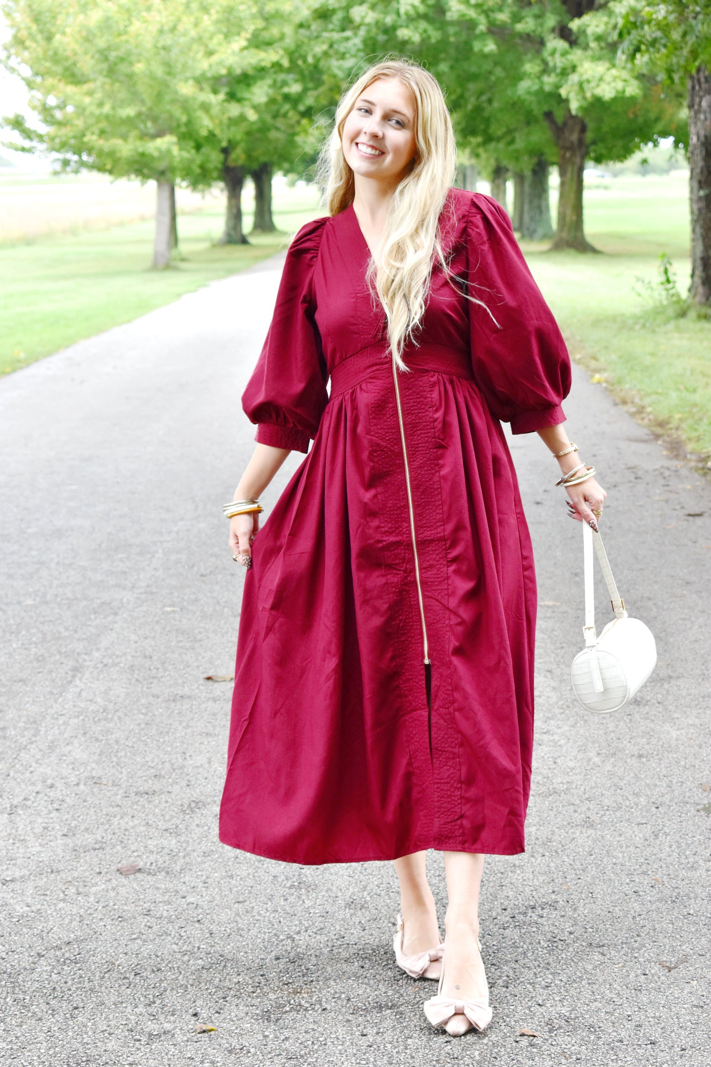 Garnet Zipper Dress – Confetti Boutique