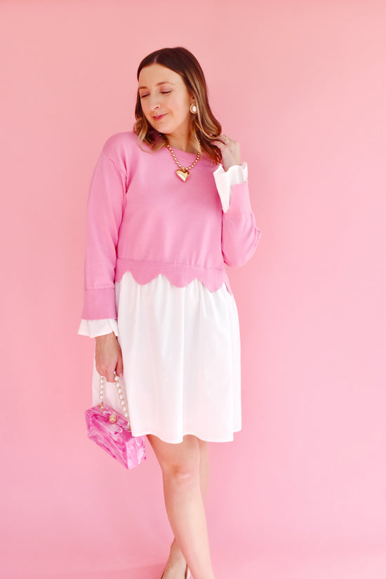 sweater layered dress Dawn Sweater Layer Dress