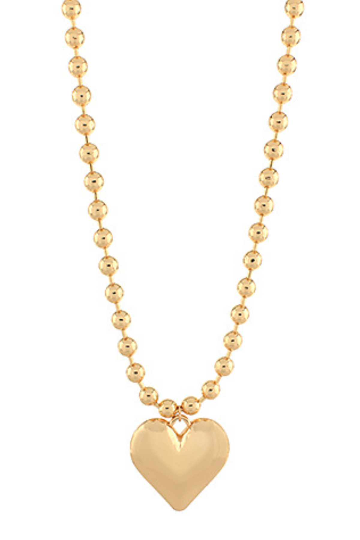 Gold Heart Chunky Necklace