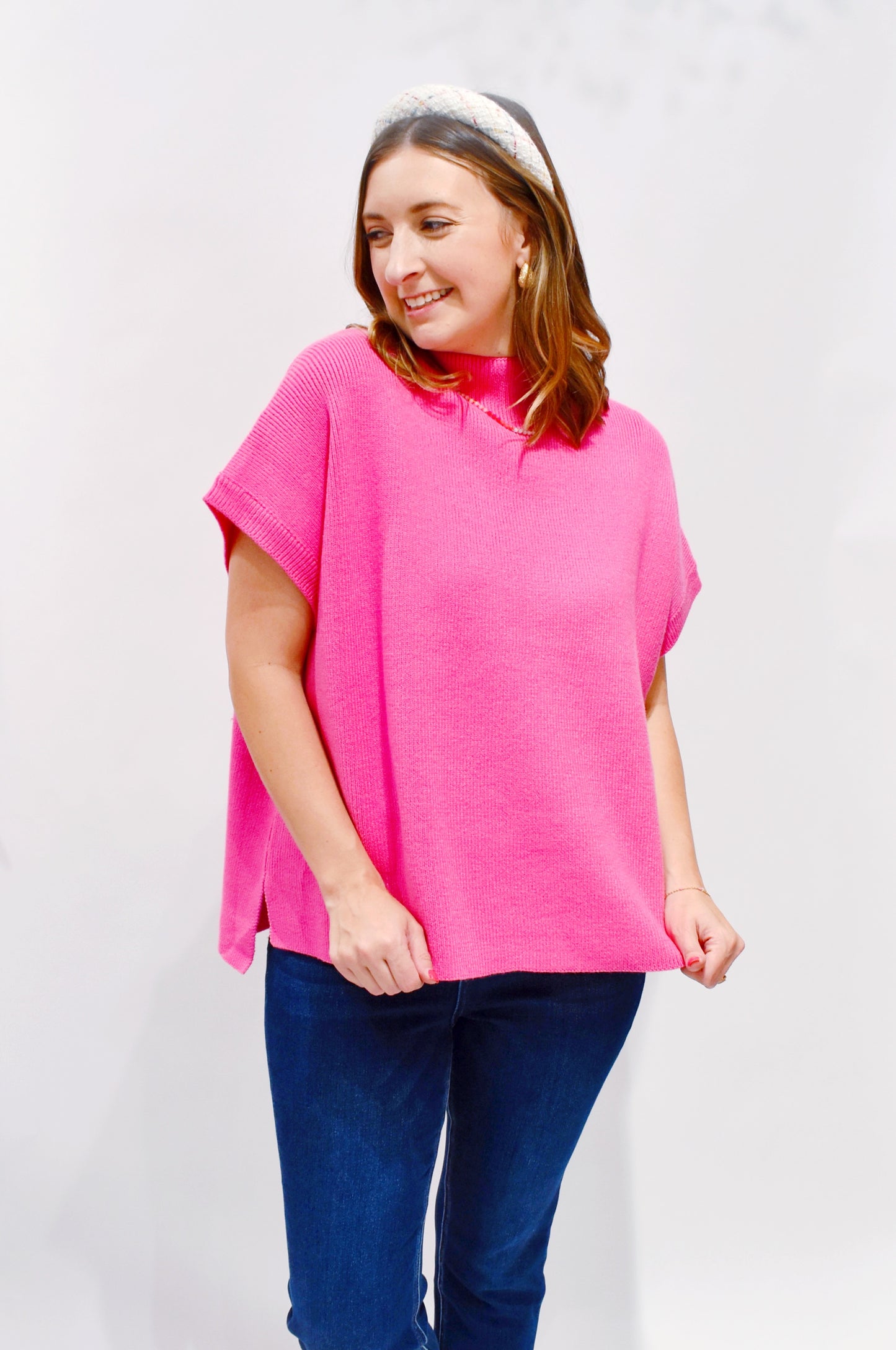 Bubblegum Short Sleeve Sweater