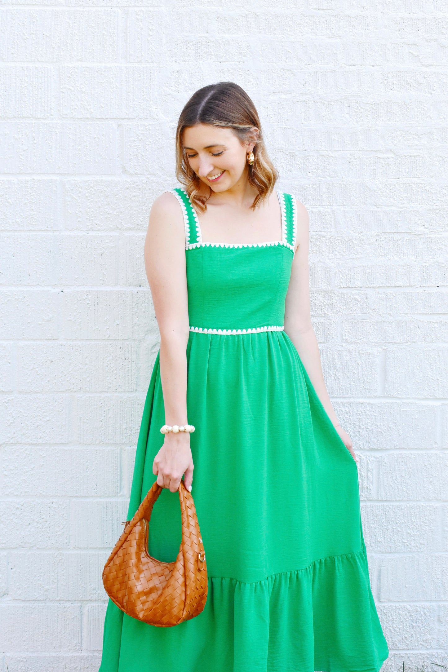 Kelly Green Trim Detail Maxi Dress Confetti Boutique Kelly Green Trim Detail Maxi Dress Confetti Boutique