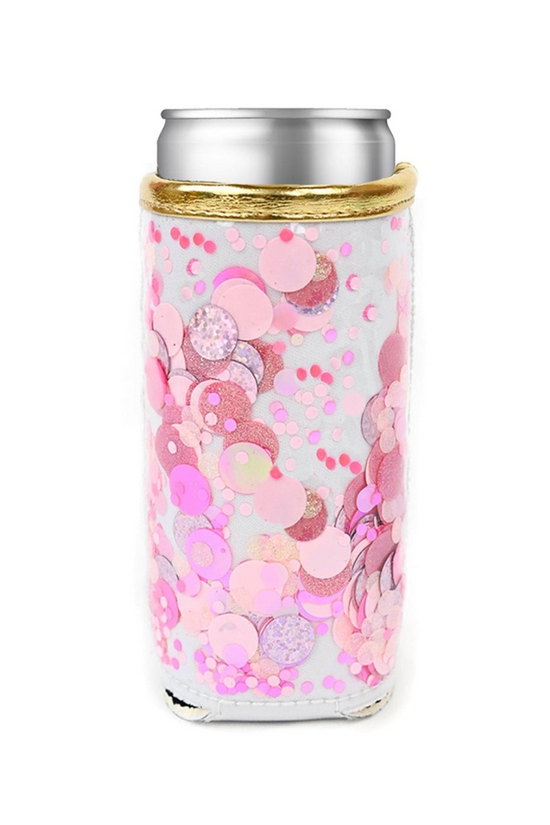 Pink Party Skinny Can Cooler