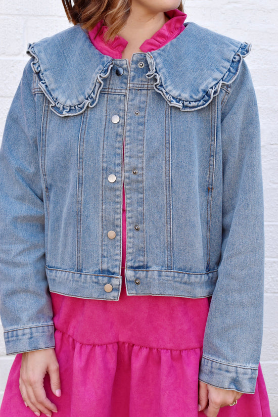 Collared Denim Jacket