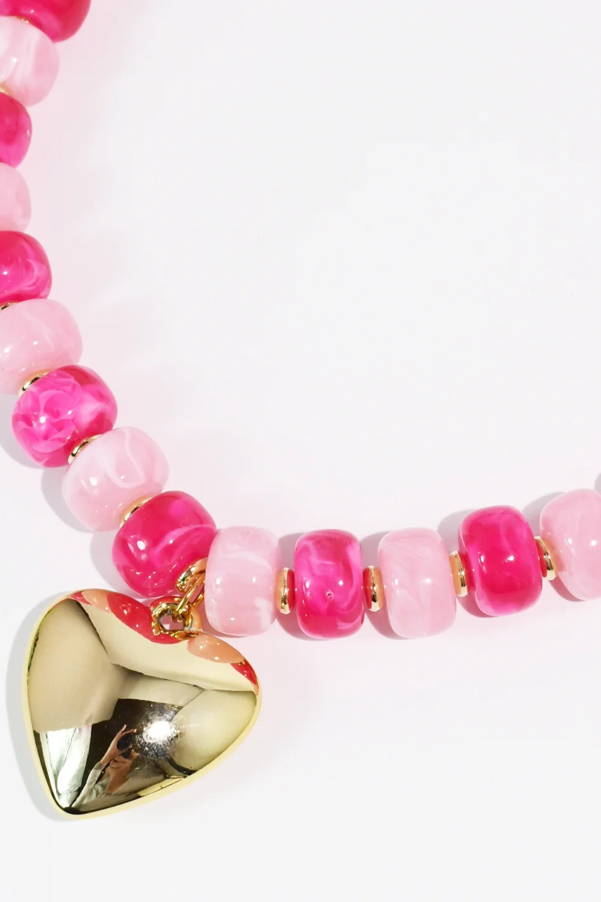 Pink Beloved Heart Necklace