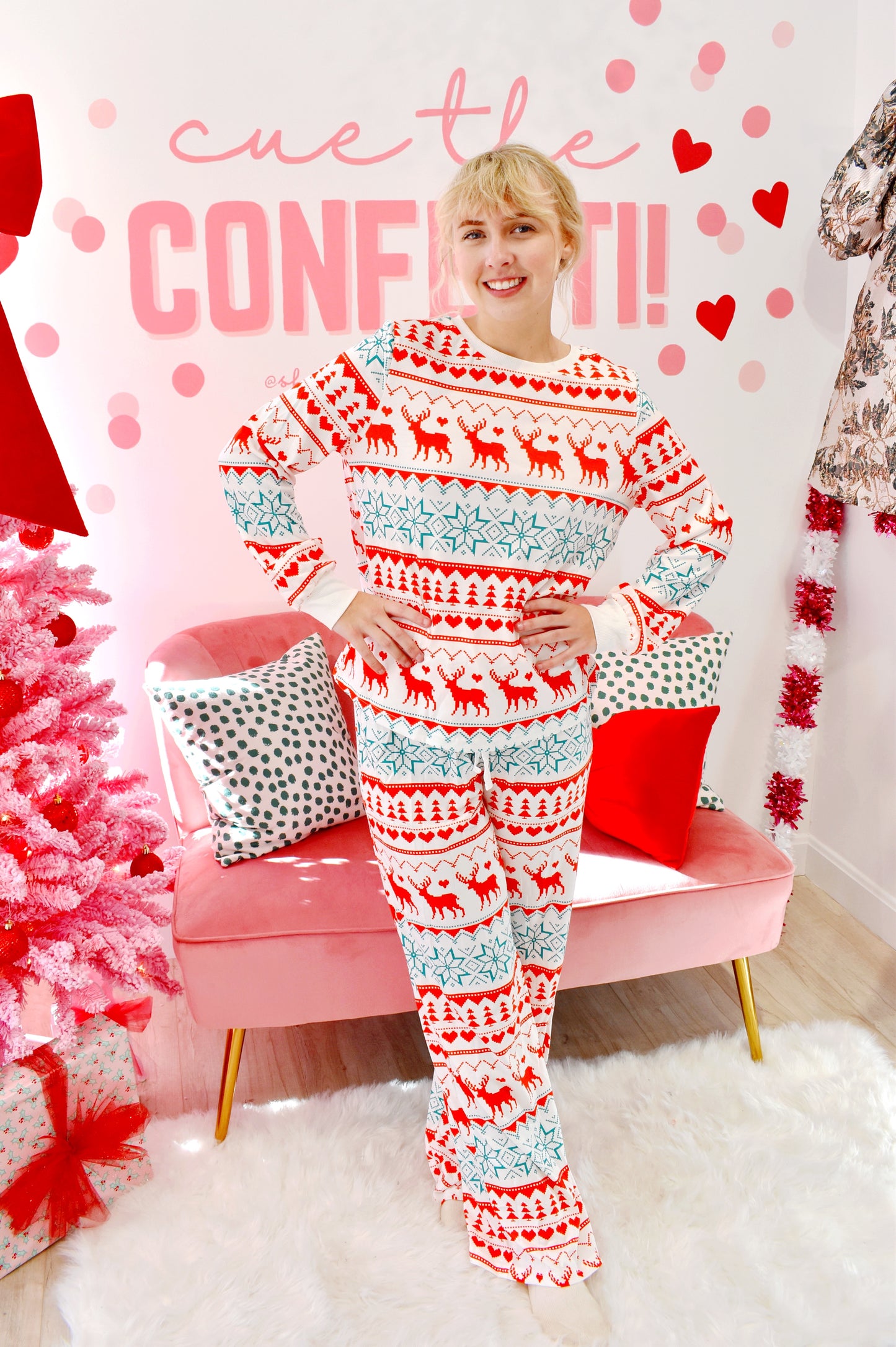 DOORBUSTER Reindeer Pajama Set