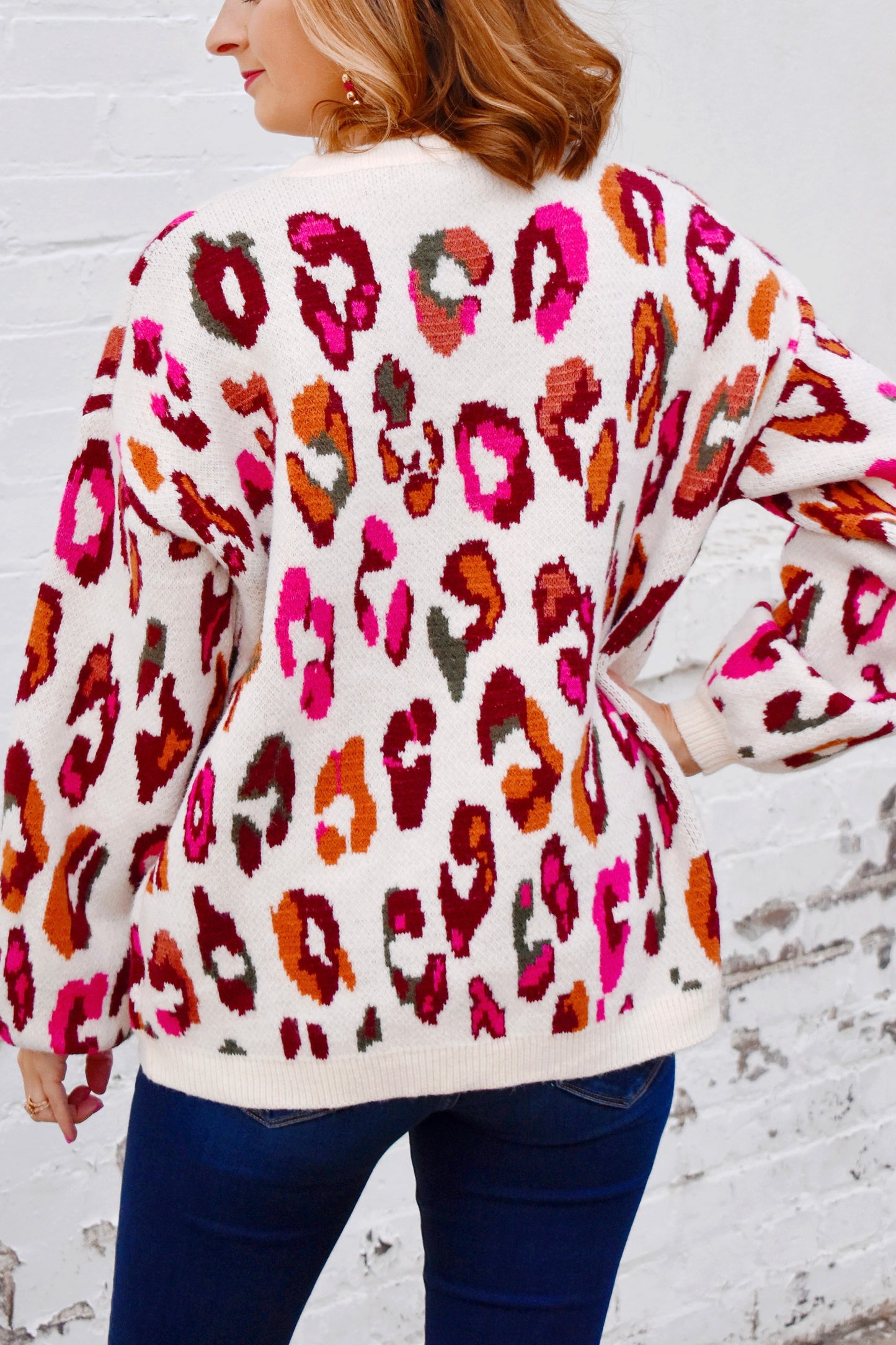 Wild One Colorful Leopard Sweater