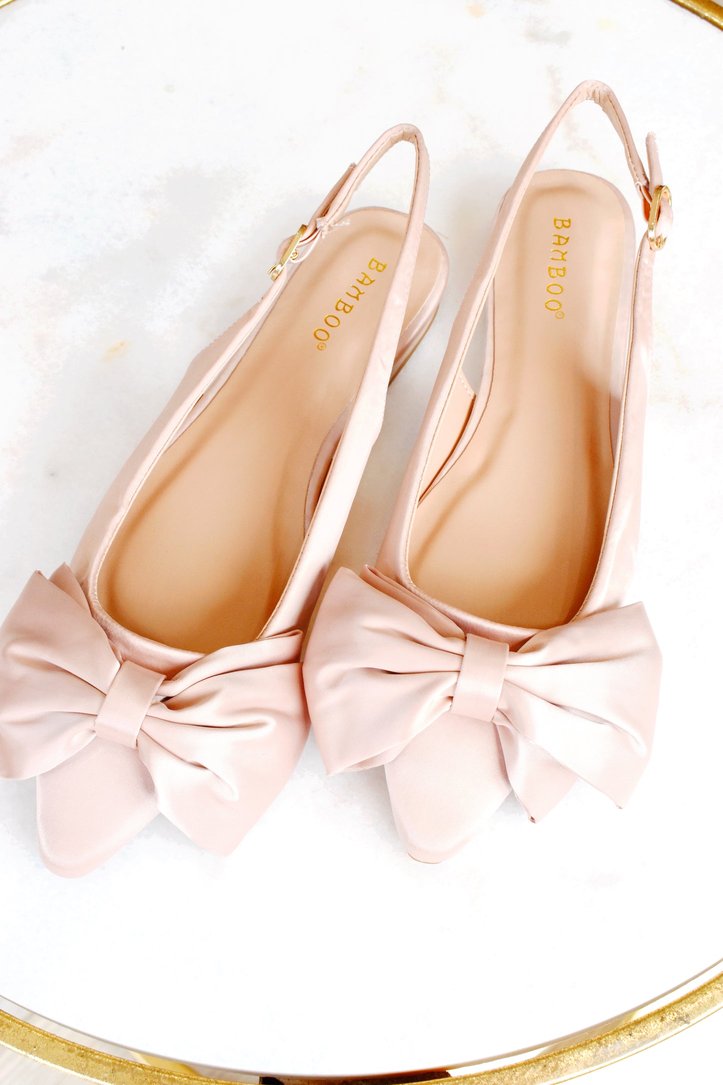 Audrey Nude Bow Ballet Flat