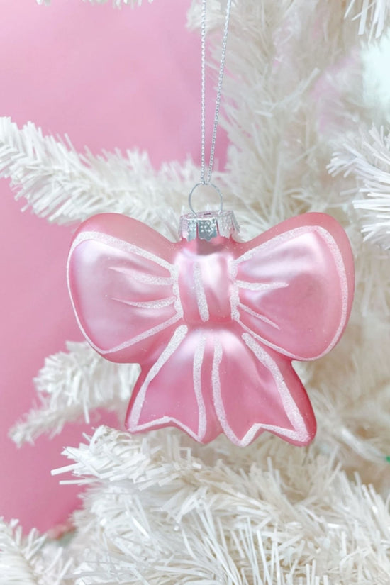 Pink Bow Ornament