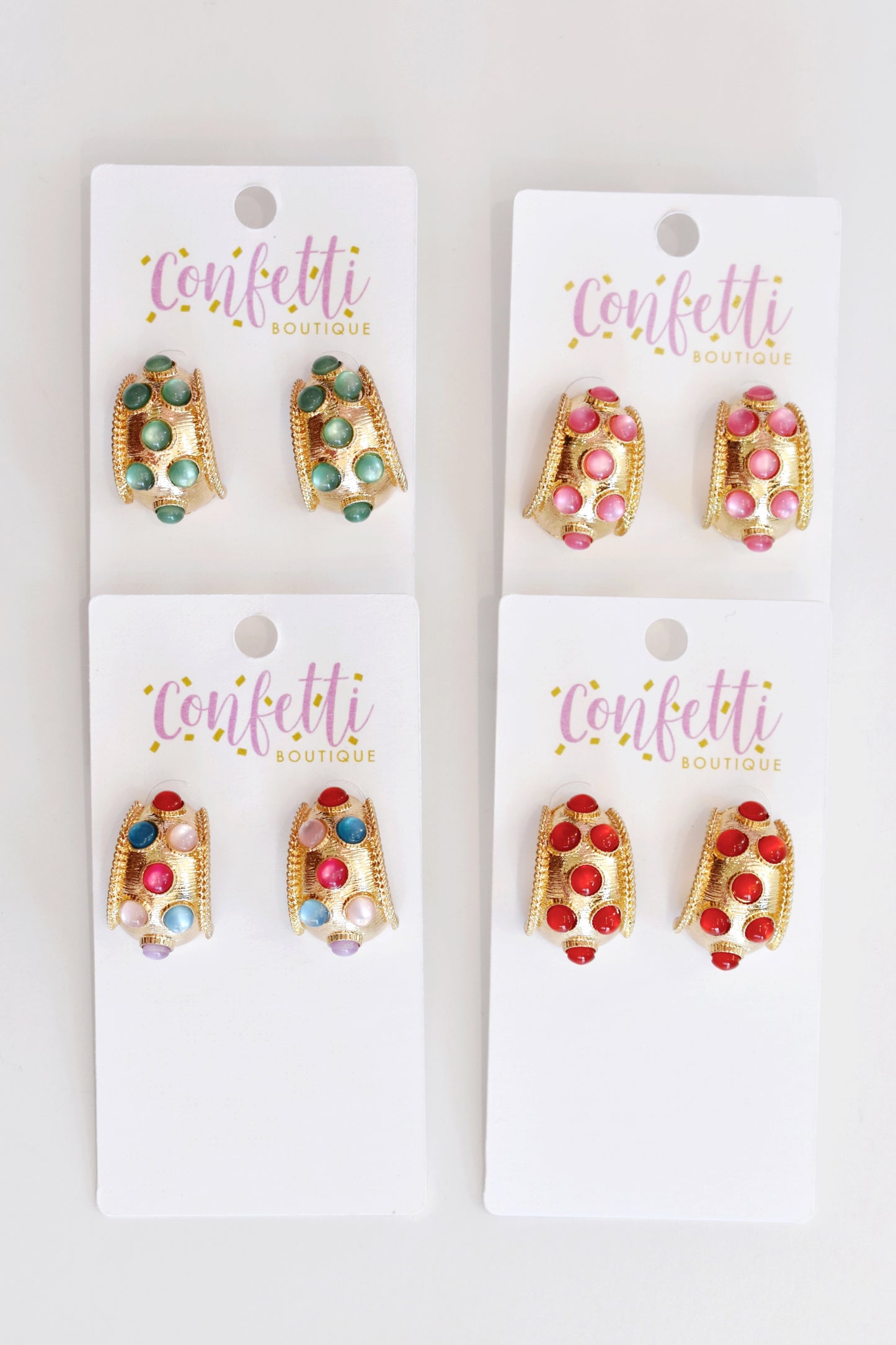 Dotted Antique Bold Hoop