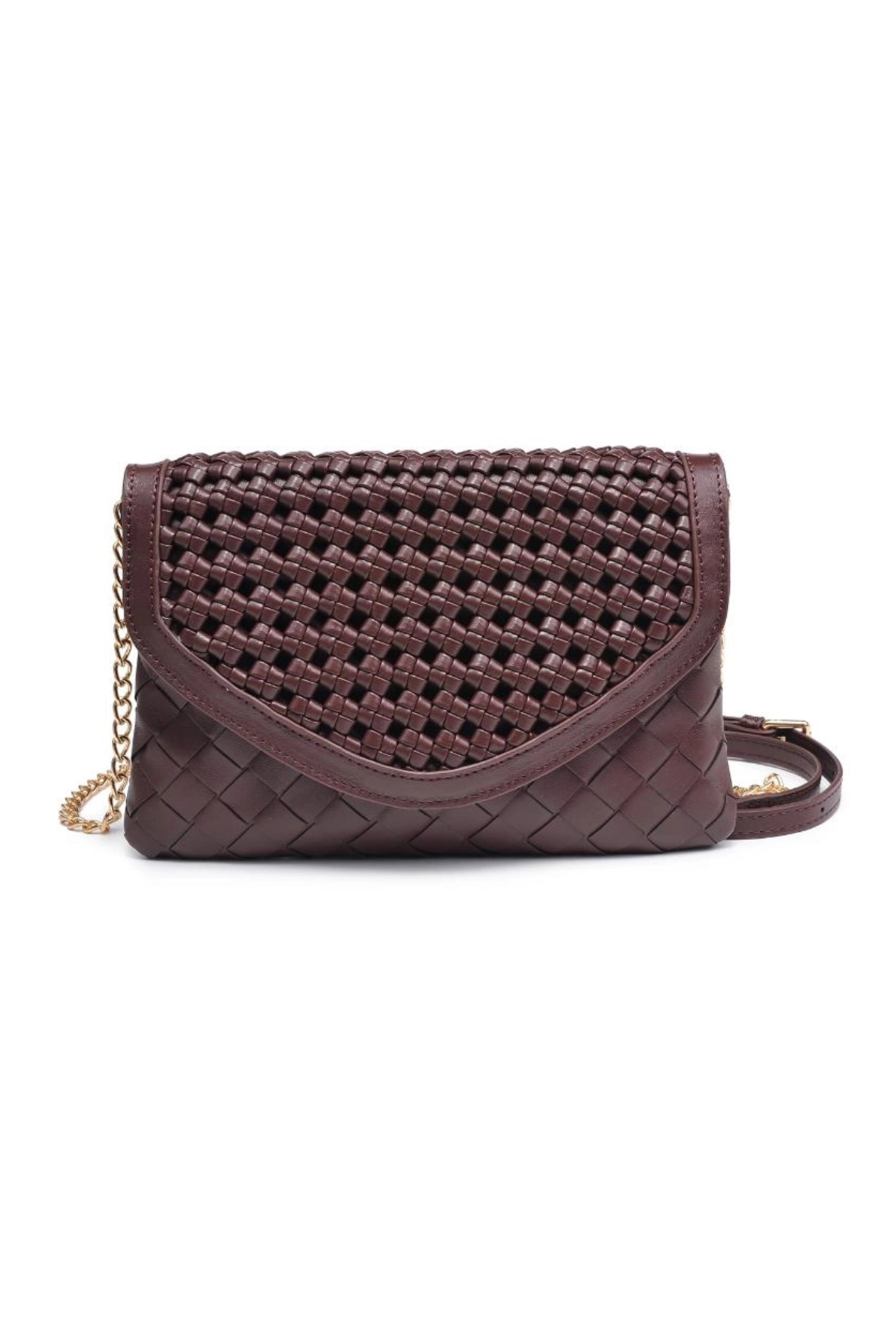 Emma Espresso Woven Crossbody