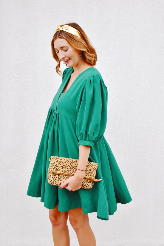 emerald green babydoll dress Make Your Day Emerald Green Babydoll Dress Shop the Mint