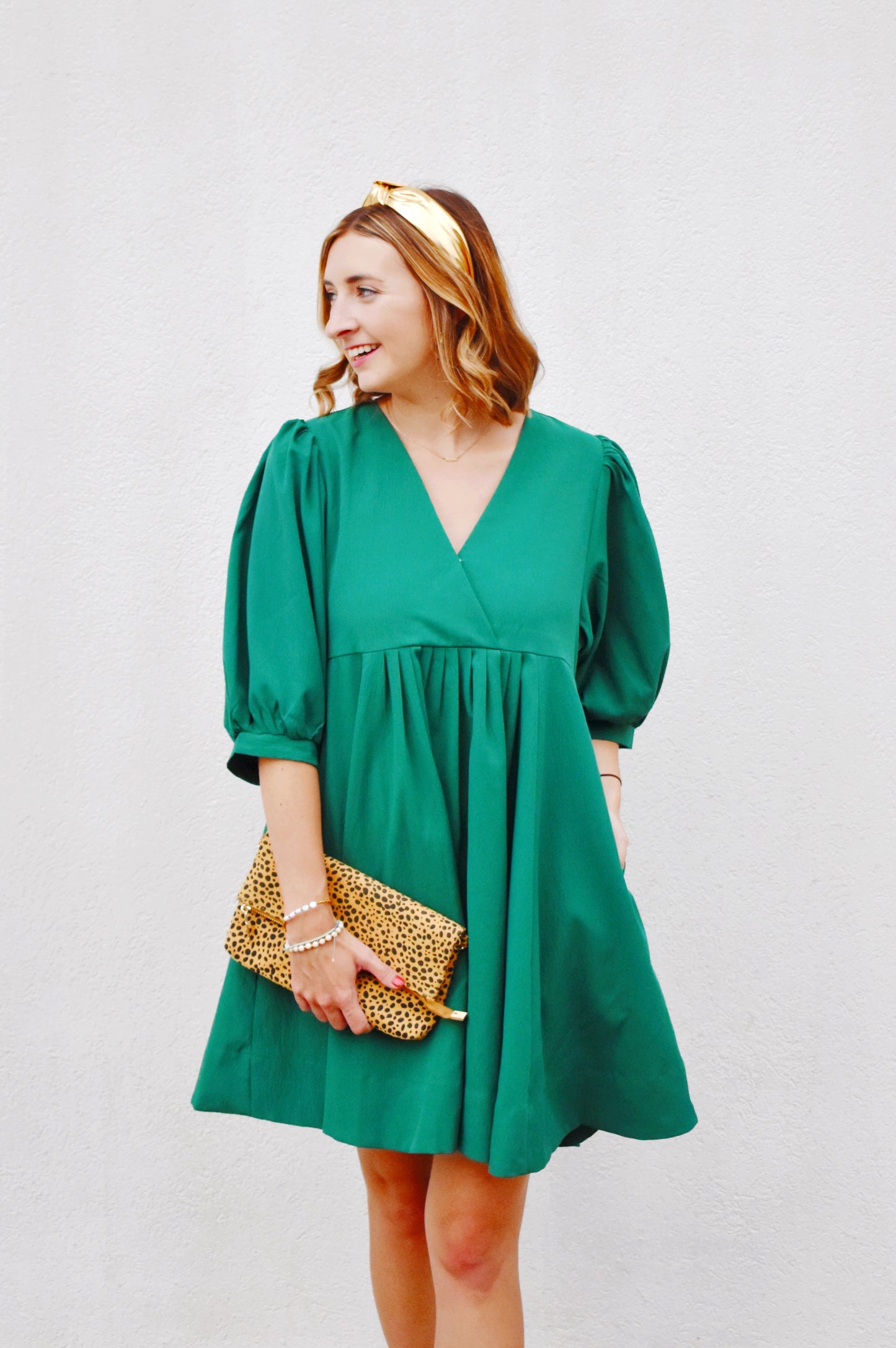 Emerald Green Babydoll Mini Dress Confetti Boutique Emerald Green Babydoll Mini Dress Confetti Boutique