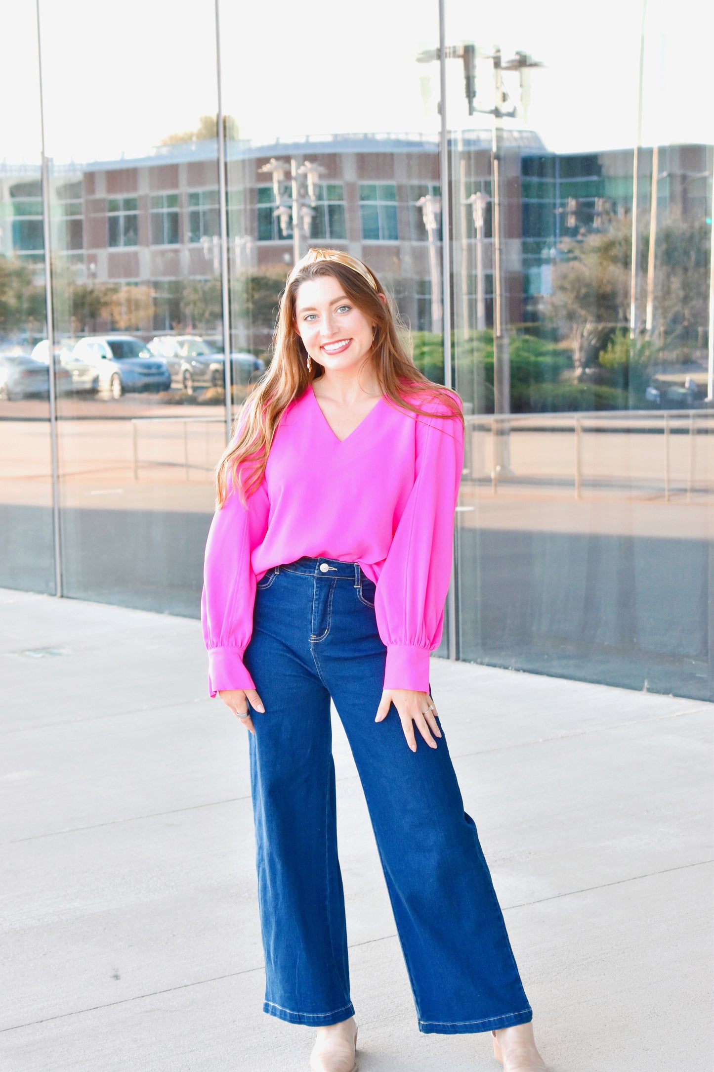Back to the Basics Hot Pink Blouse