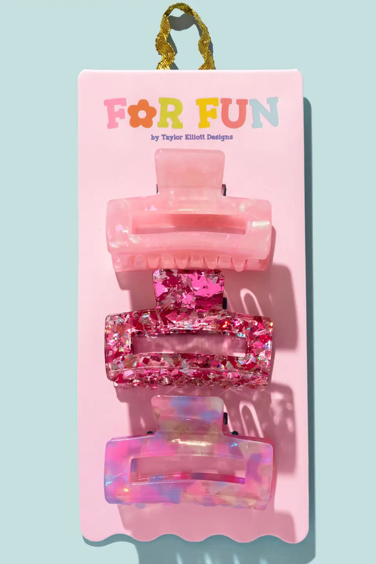 Pink For Fun Hair Claw Set
