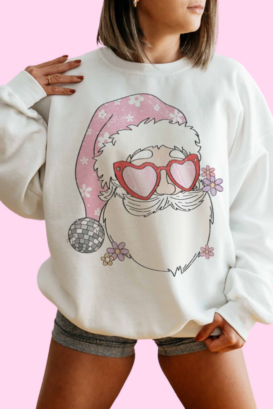 Disco Santa Oversized Sweatshirt