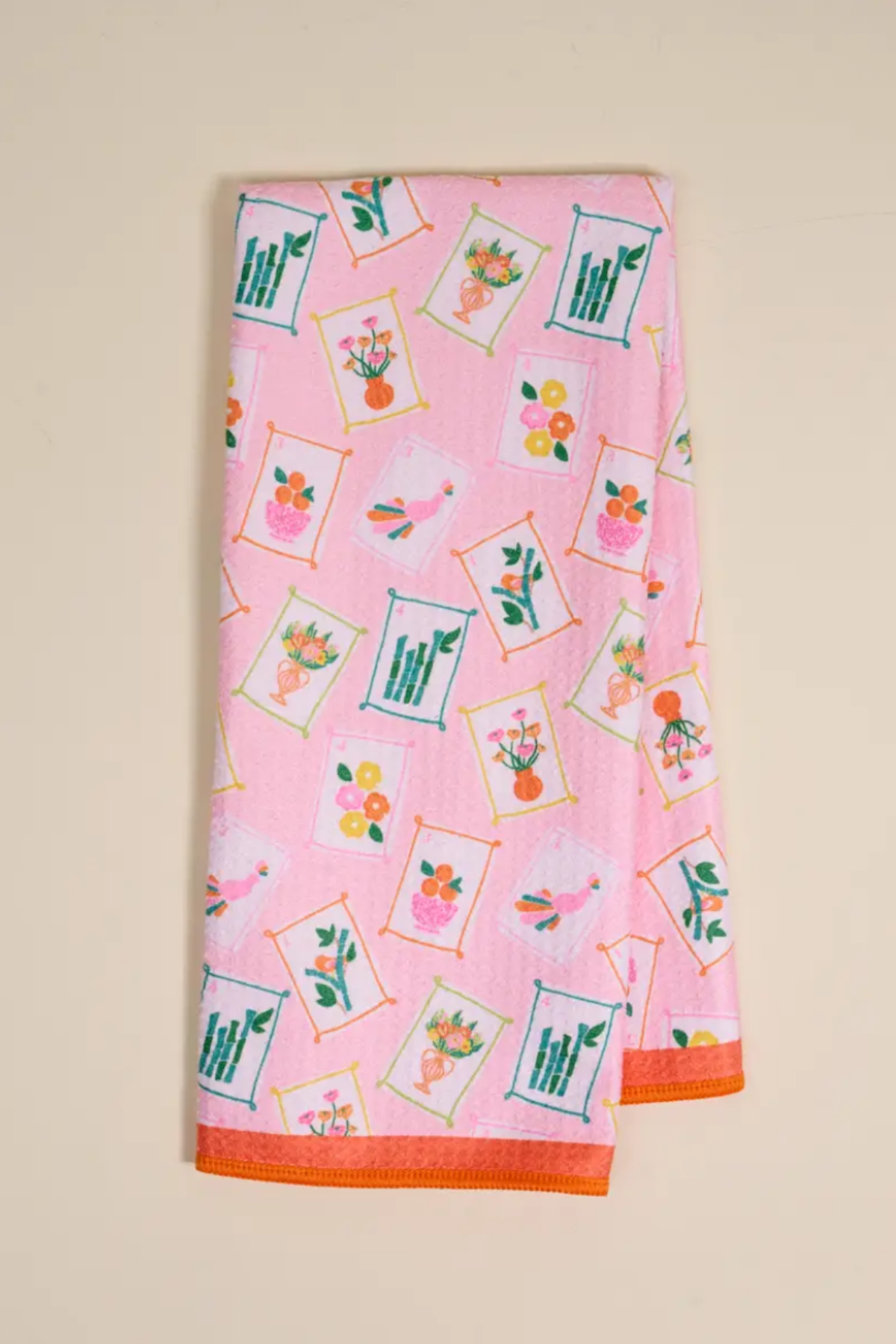 Waffle Tea Towel - It's Mahj Time