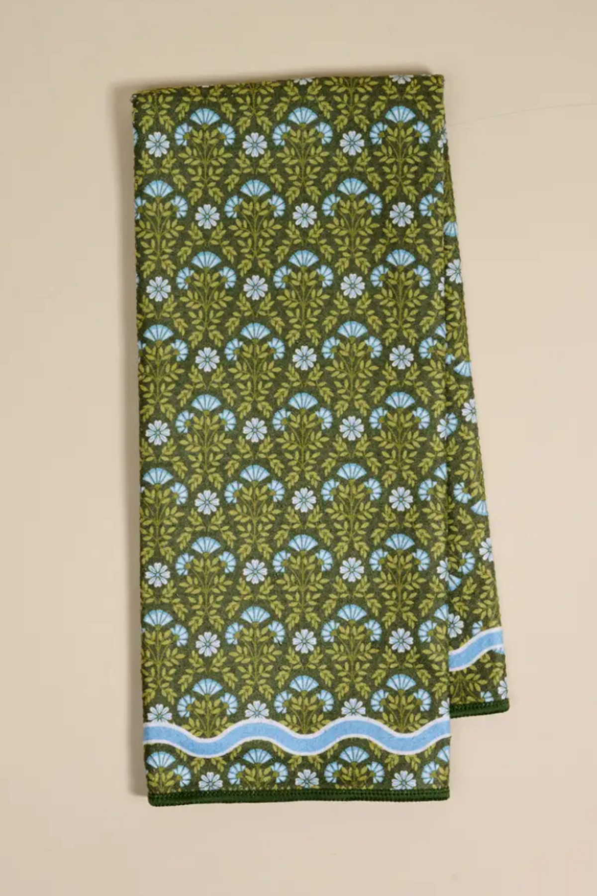 Waffle Tea Towel - Everbloom Forest Green