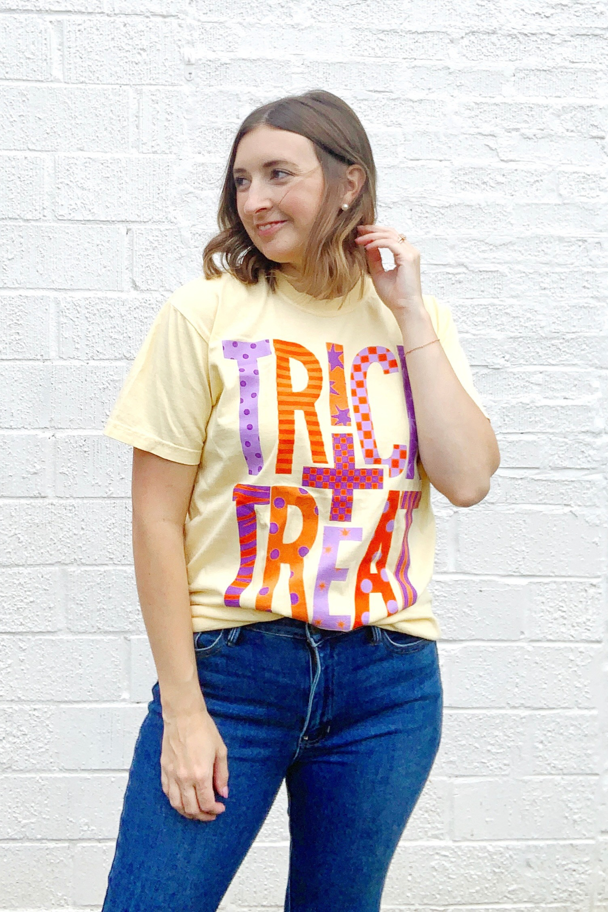 Trick + Treat Yellow T-Shirt