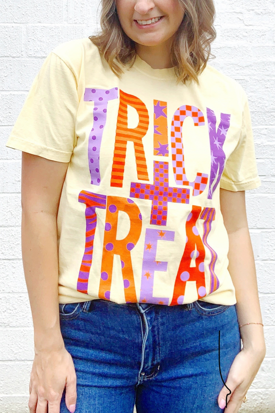 Trick + Treat Yellow T-Shirt