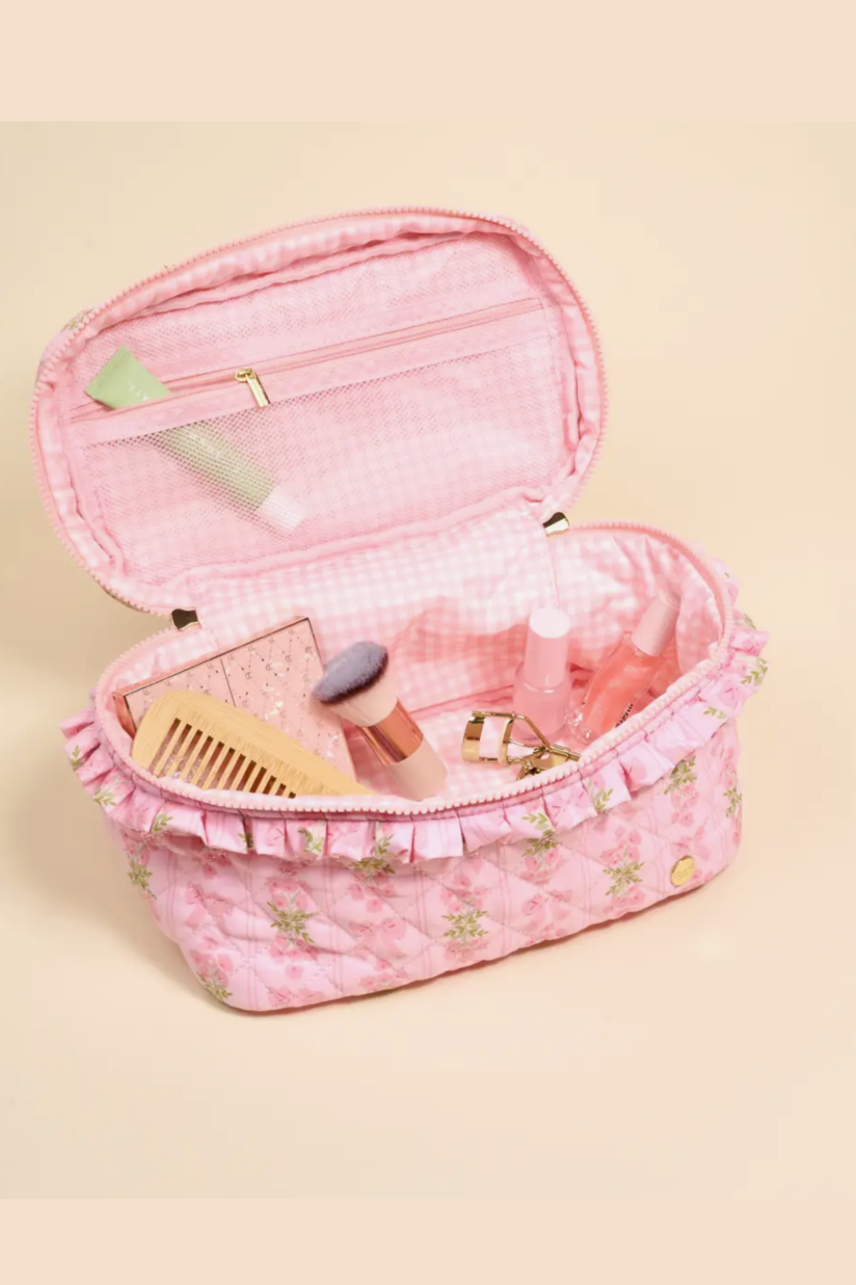 Quilted Cosmetic Bag - Oh So Fancy Pink