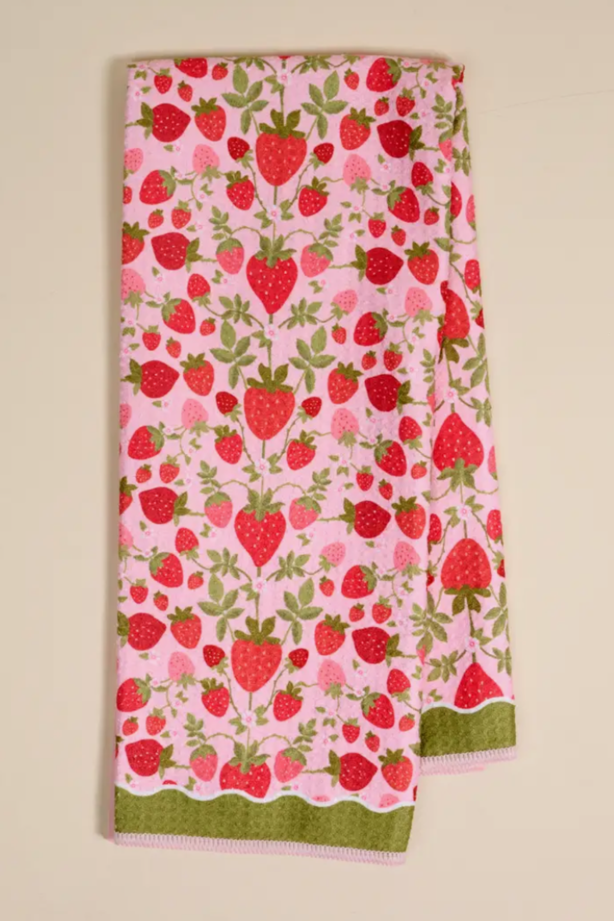 Waffle Tea Towel - Strawberry Fields