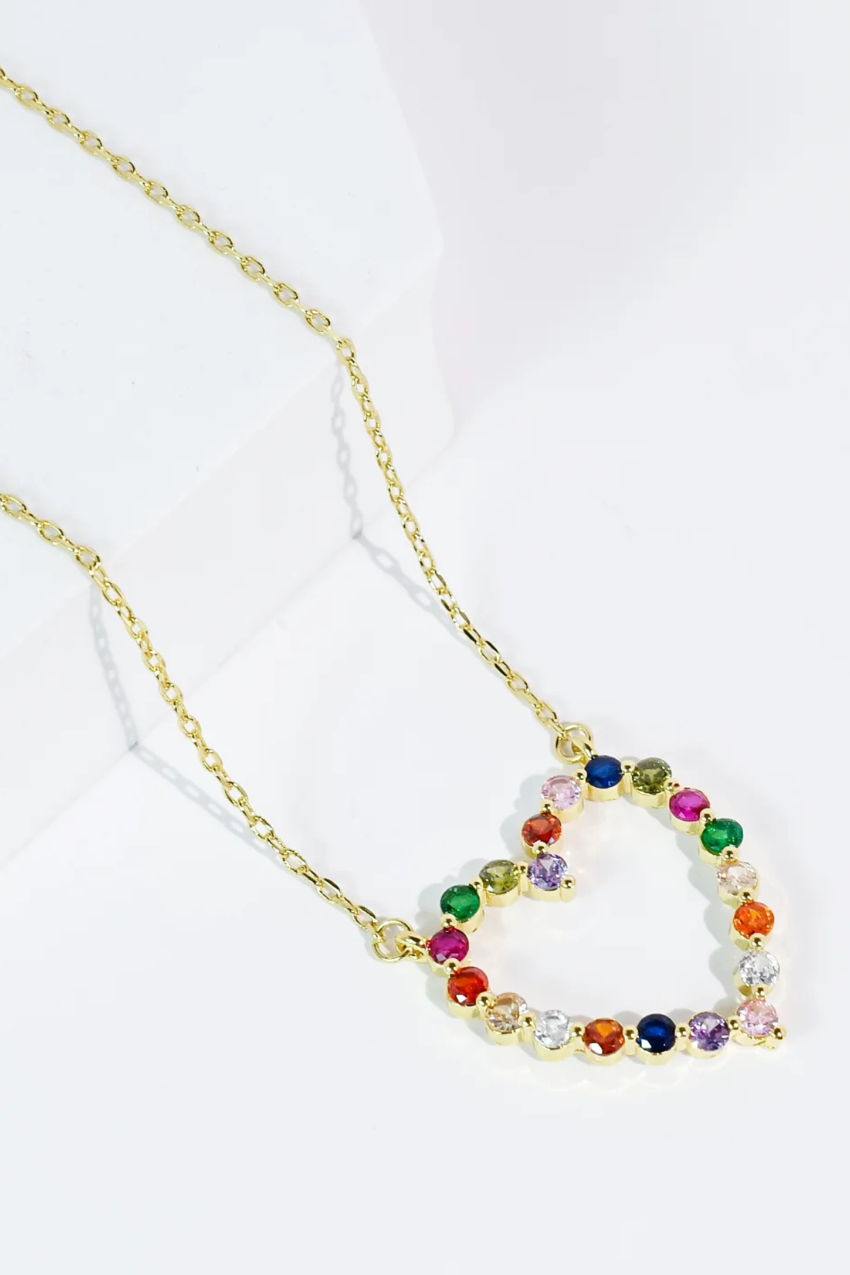 Sparkle Multi Heart Necklace