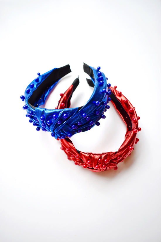 Metallic Colored Bead Knot Headband
