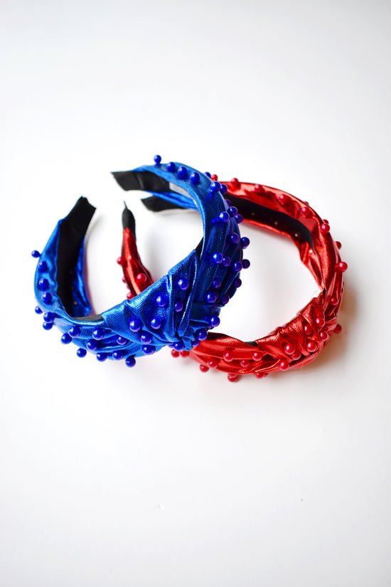 Metallic Colored Bead Knot Headband