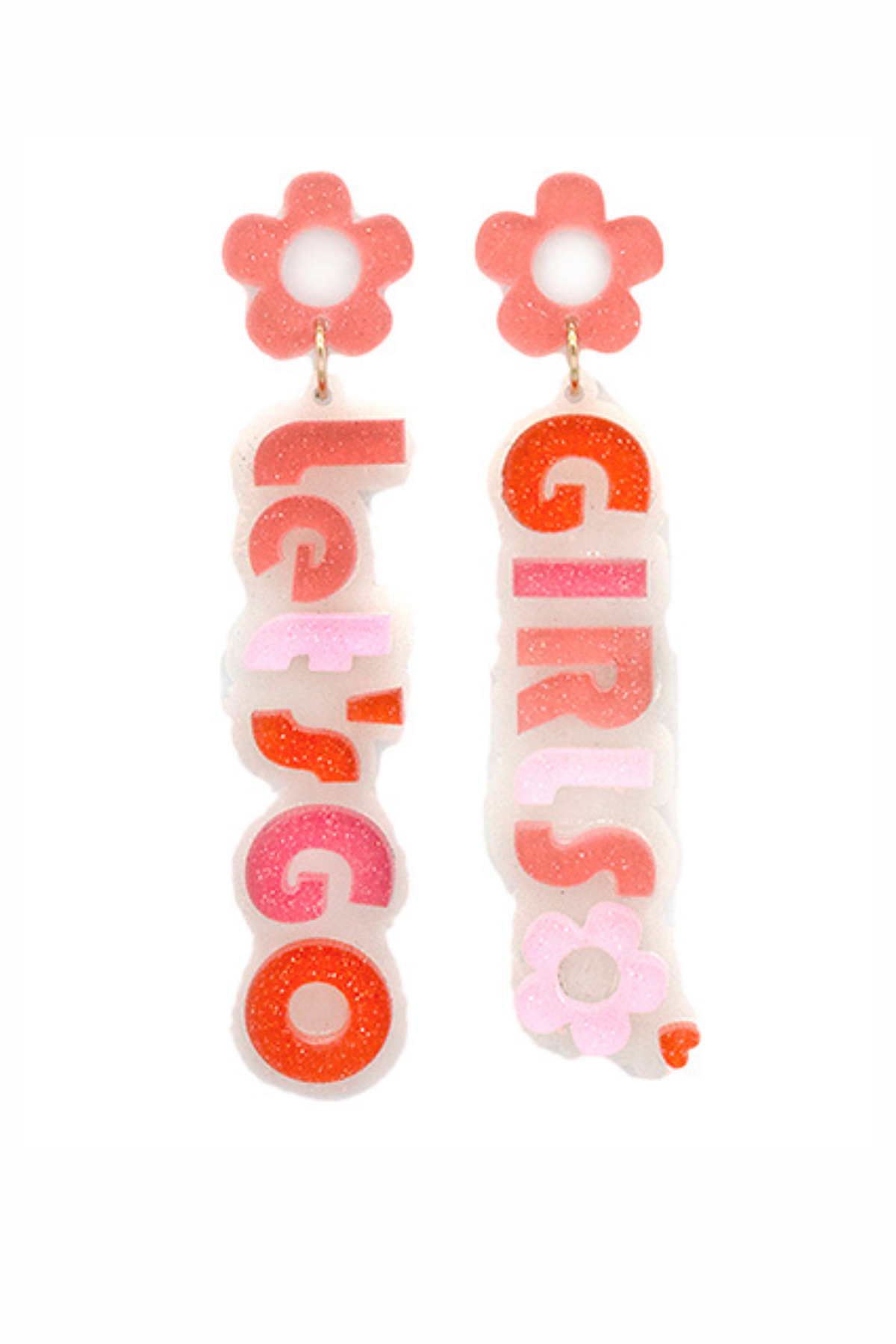 Load image into Gallery viewer, Let&amp;#39;s Go Girls Acrylic Earrings

