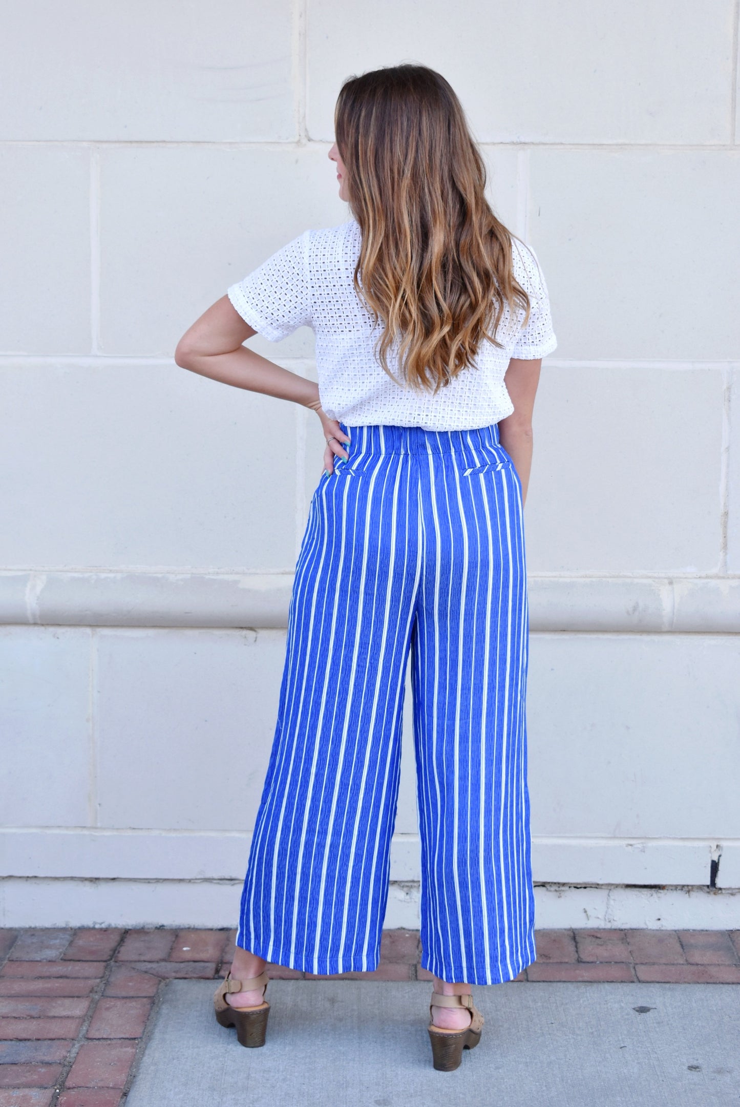 Load image into Gallery viewer, Nantucket Striped High Waist Pants
