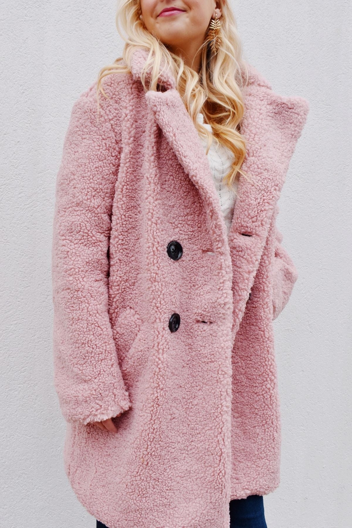 Blush Teddy Coat