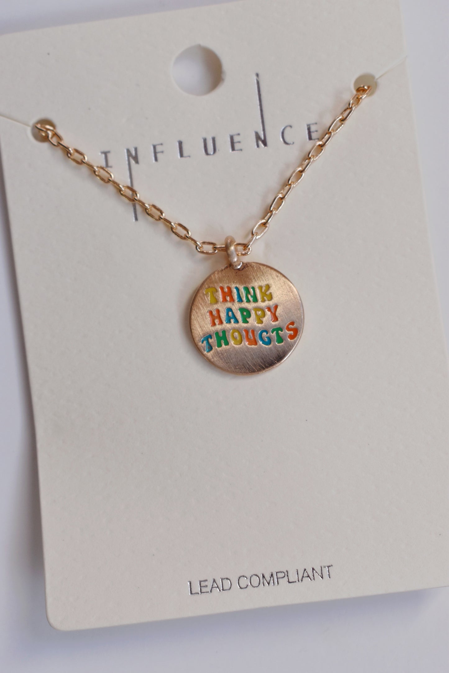 Think Happy Thoughts Necklace
