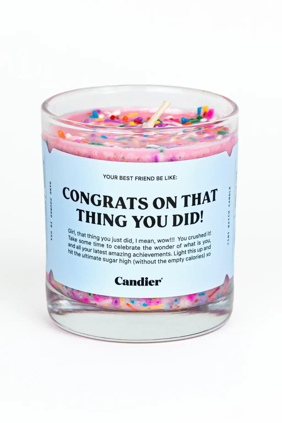 Candier Congrats Sprinkle Candle