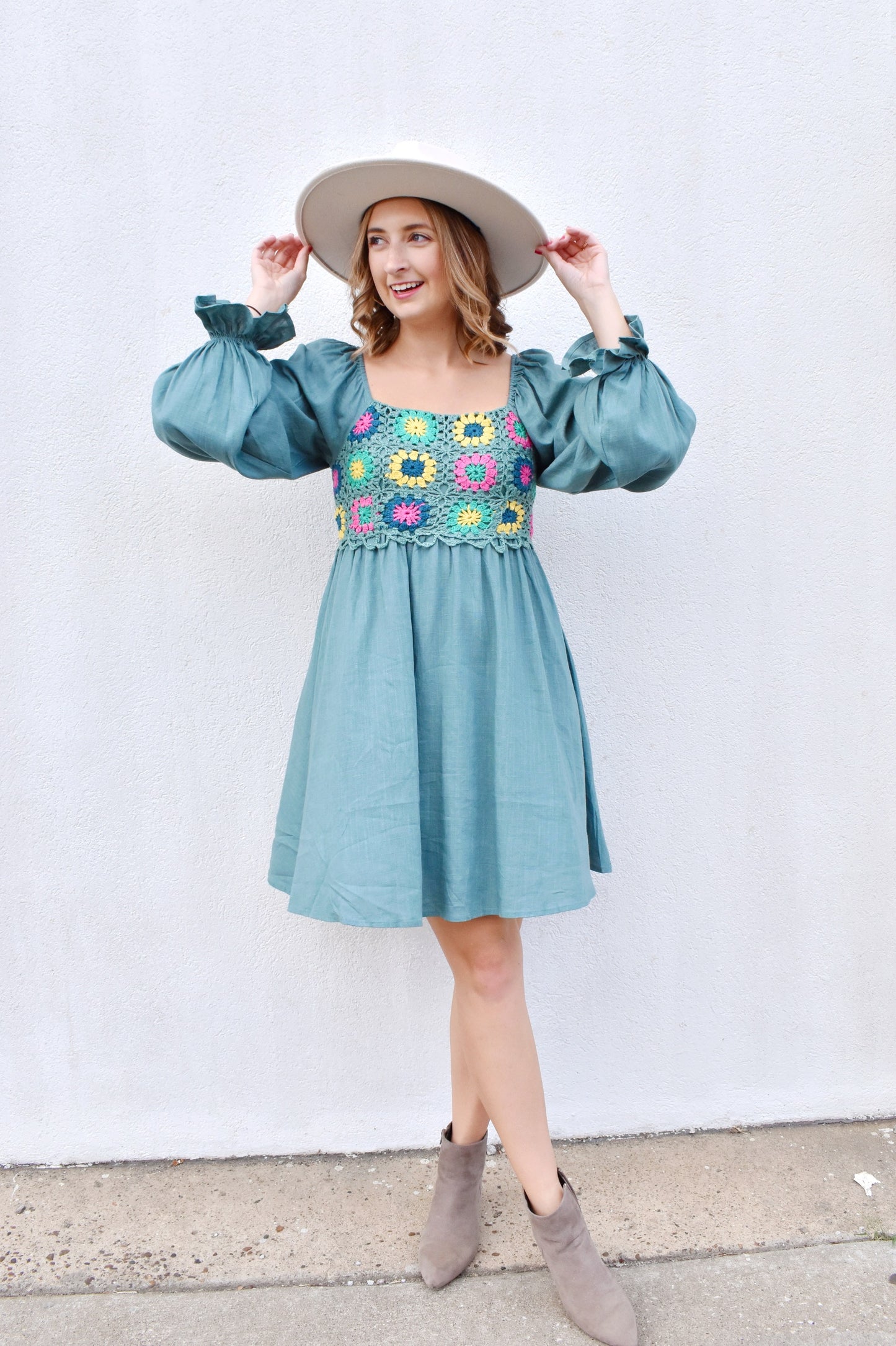 Lagoon Crochet Square Neck Dress Confetti Boutique Lagoon Crochet Square Neck Dress Confetti Boutique