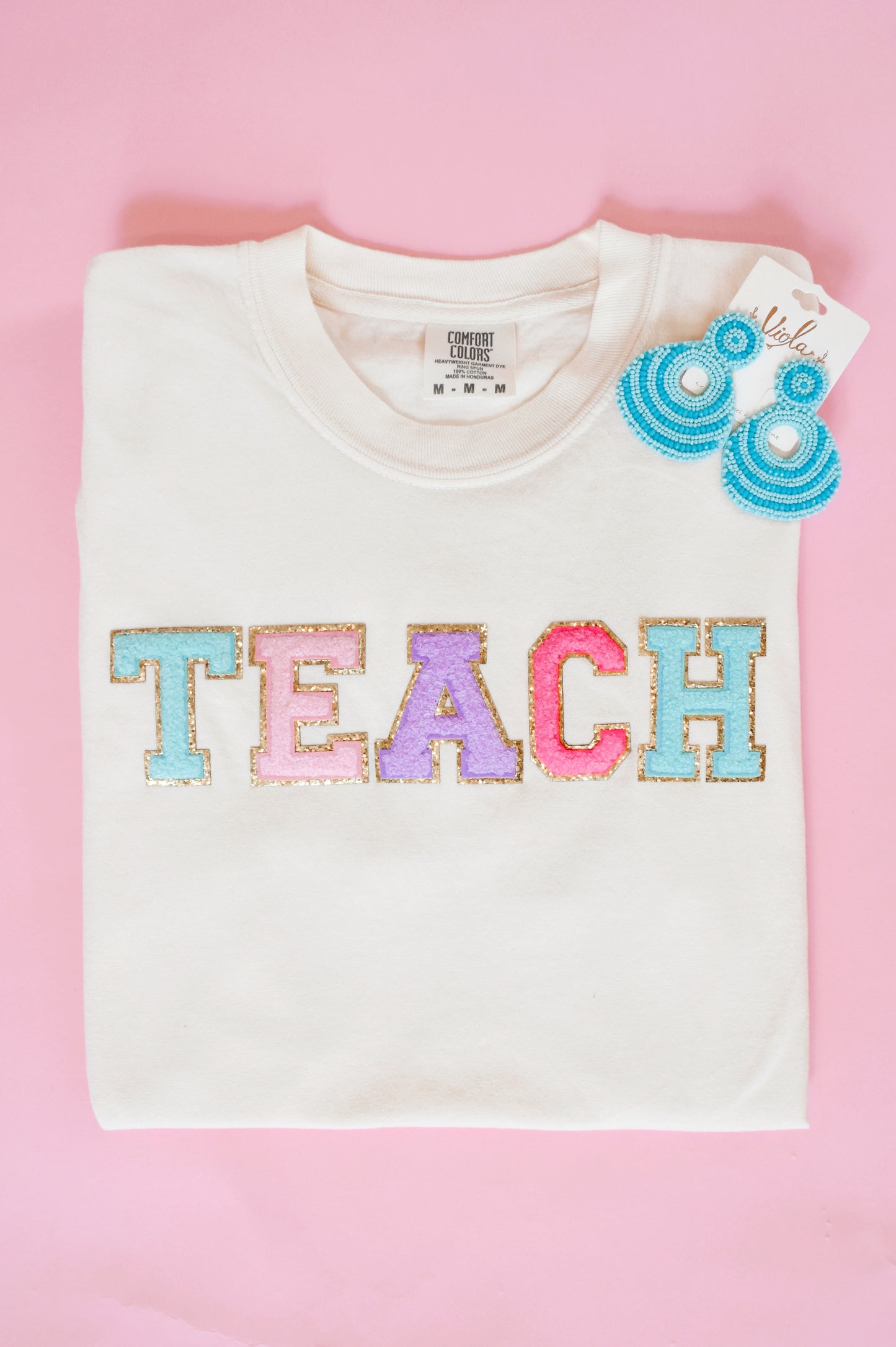 TEACH Patch Ivory T-Shirt