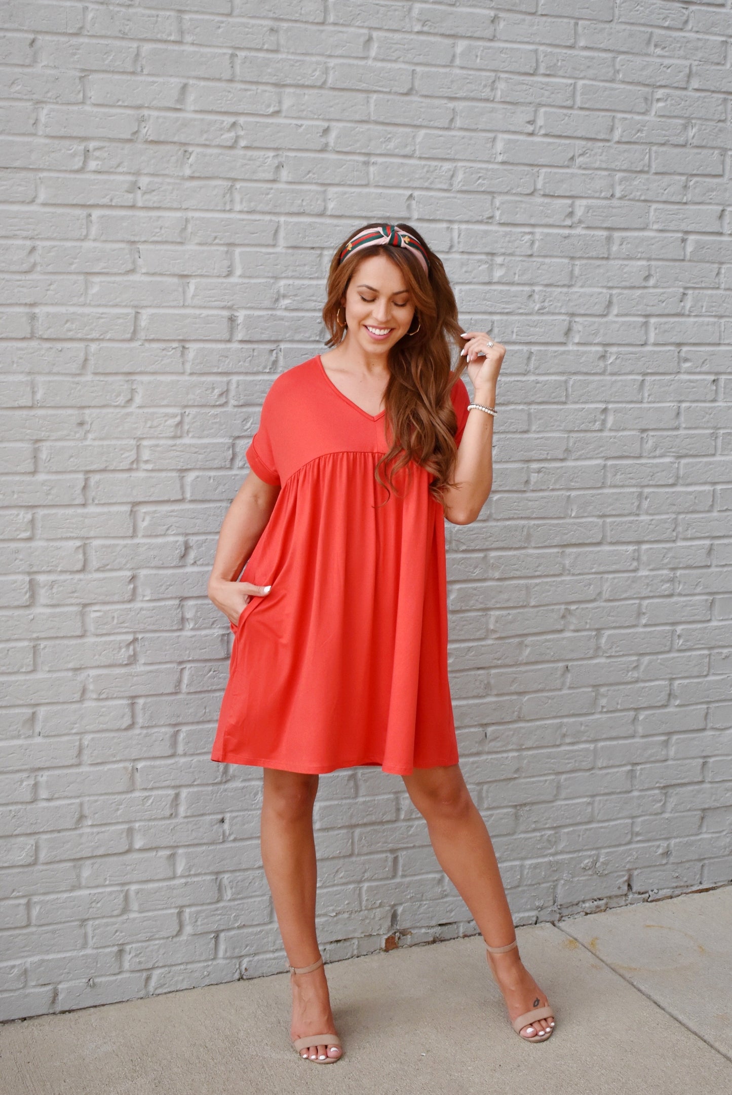 Tangerine Babydoll T-Shirt Dress – Confetti Boutique Tangerine Babydoll T-Shirt Dress – Confetti Boutique