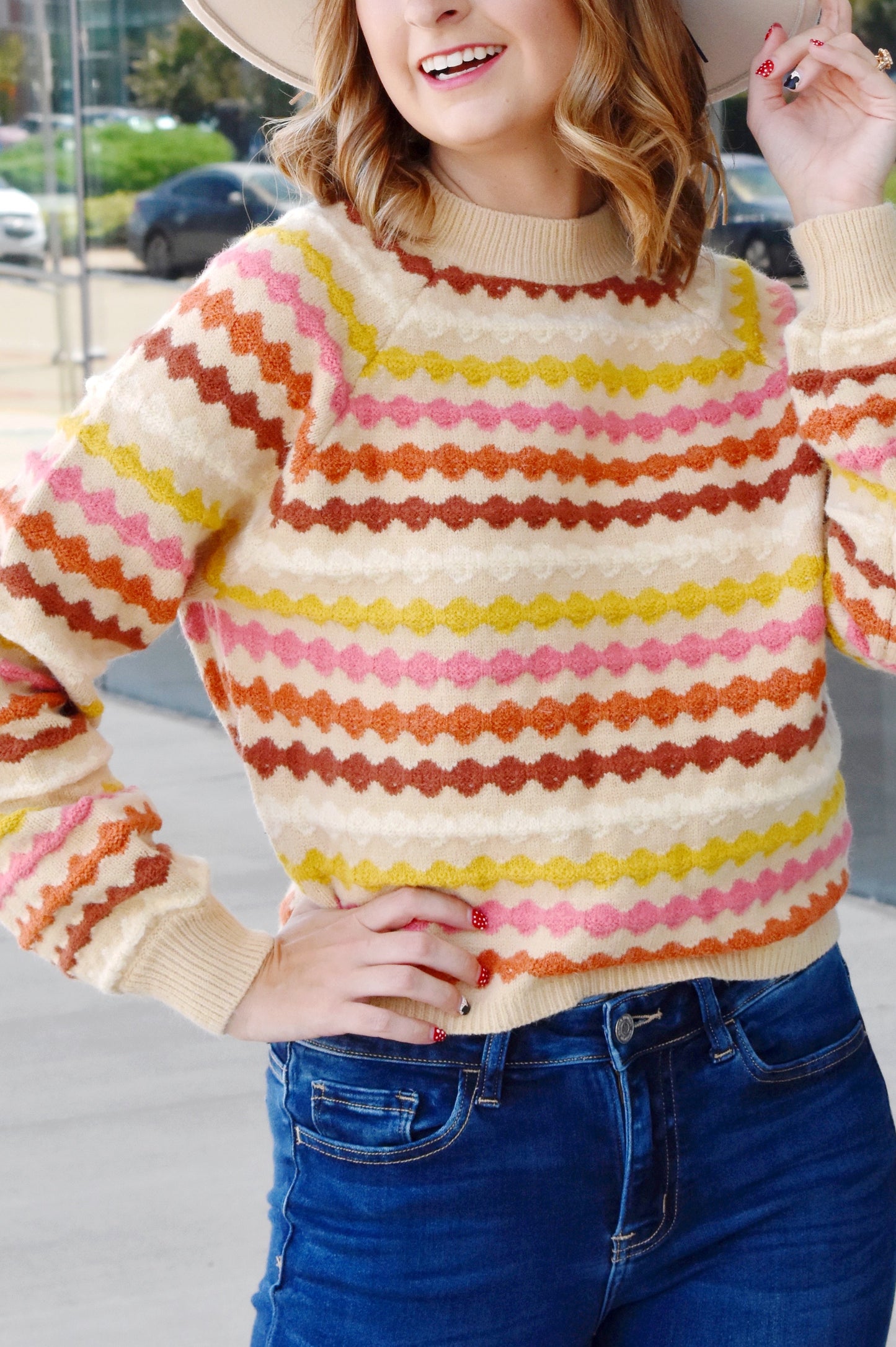 Load image into Gallery viewer, Falling For Fall Striped Sweater
