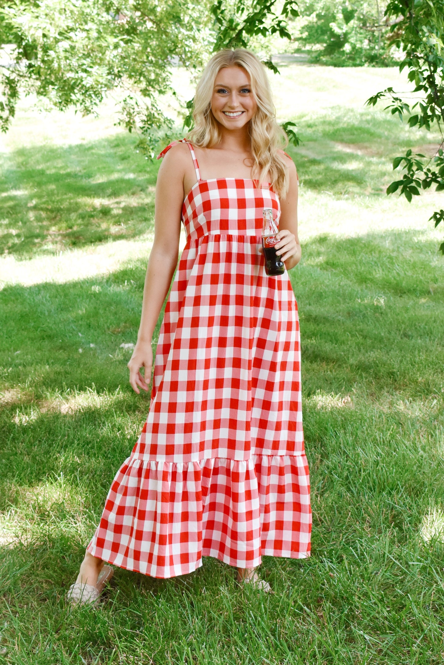 Picnic Ready Gingham Maxi Dress Confetti Boutique Picnic Ready Gingham Maxi Dress Confetti Boutique
