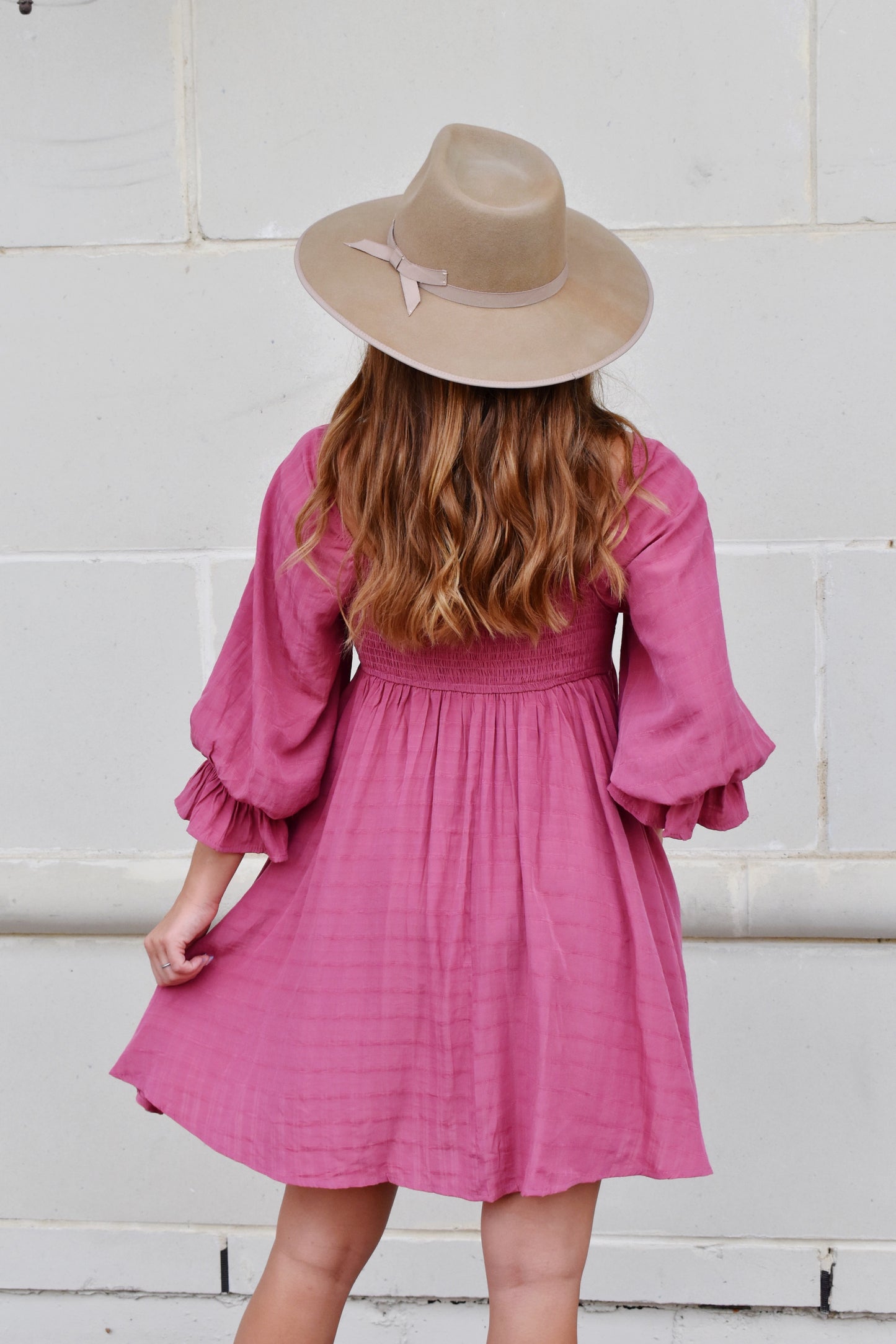 Rose Square Neck Dress