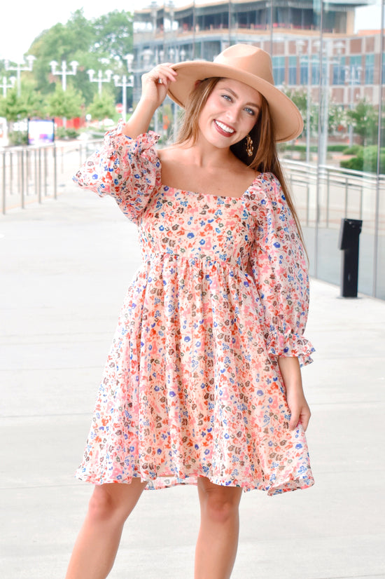 Load image into Gallery viewer, Sweet As Can Be Floral Babydoll Dress
